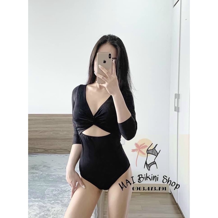 Bikini Đồ Bơi Nữ Nữ 1 Mảnh Liền Thân Dài Tay Freesize Bin Sports BHV164
