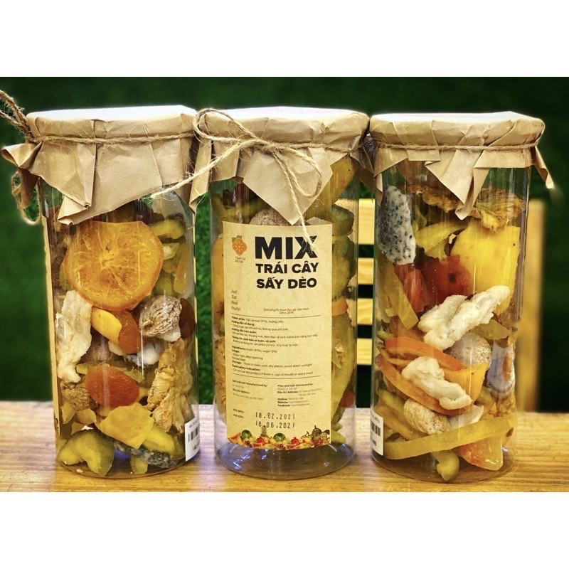 Mix 10 loại trái cây sấy dẻo, Đặc Sản Ngon Lạ Đà Lạt