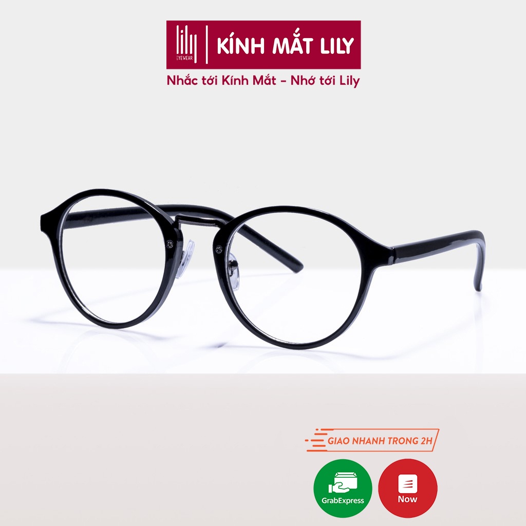 Gọng kính cận tròn nhựa thời trang nữ LILYEYEWEAR 066 nhiều màu