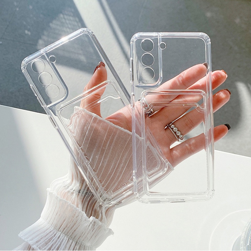 Ốp Điện Thoại Có Ngăn Đựng Thẻ Cho Samsung Galaxy S20FE S21FE S8 S9 S10 S20 S21 Plus/Ultra/FE S10 Lite Note 20 Ultra 10lite J2 J7 Prime