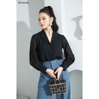 Áo sơ mi phối tay voan 20AGAIN ASA1328