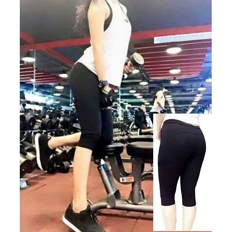 QUẦN LEGGING Lửng NÂNG MÔNG, Vải Thun cotton Rất Dày đẹp, có Bigsize cho người béo, người mập