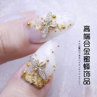Bi úc  nail trang trí móng vàng bạc