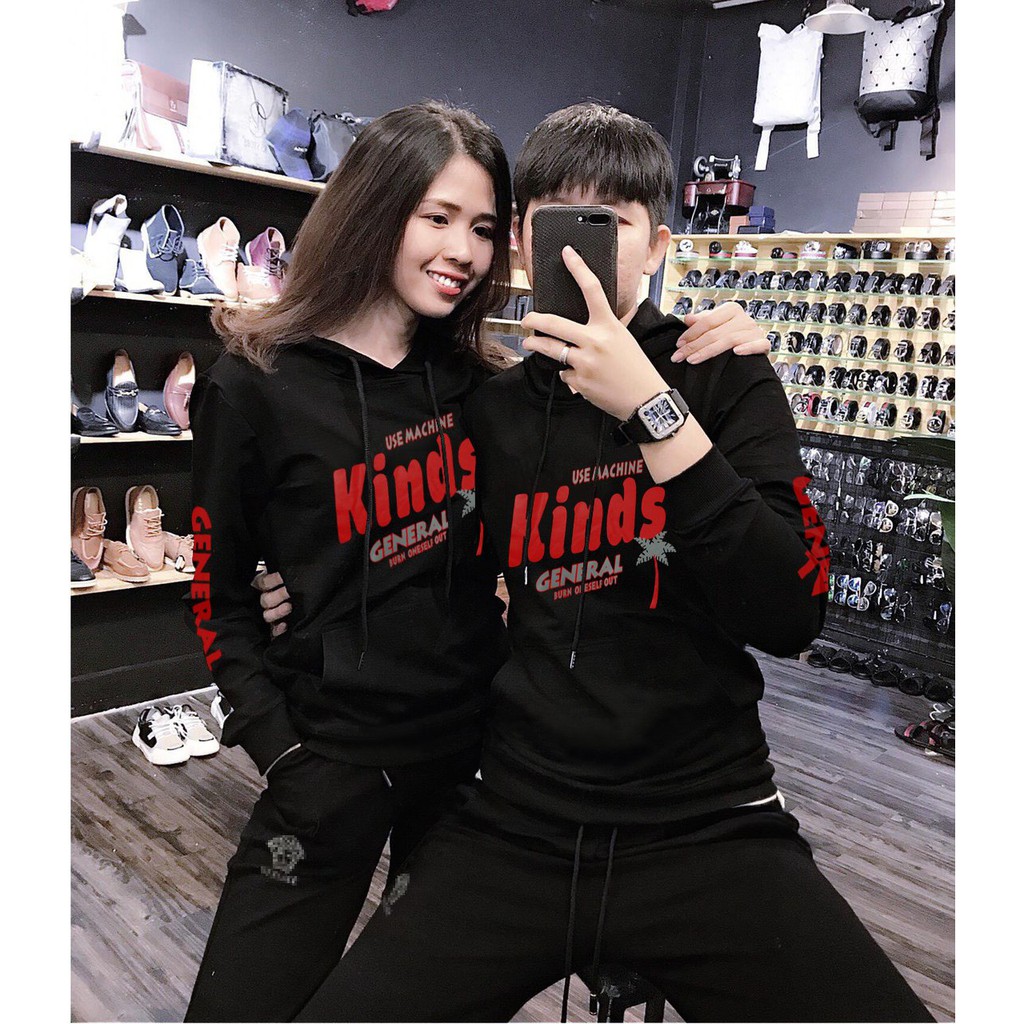Áo Khoác Cặp Nam Nữ Thời Trang Hàn Quốc In Chữ Kèm Mũ Dây Rút TCK28083 Nhiều Màu