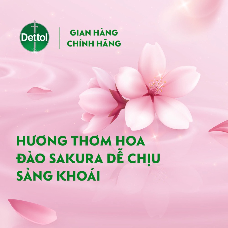 Xà phòng dettol kháng khuẩn chăm sóc da 100gr ( hồng)