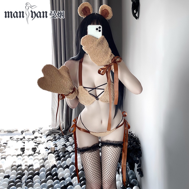 Cosplay Cô Gái Gấu Bông Nâu Dễ thương Sexy Gợi Cảm 9996 [CWEAR.SEXY_ĐỒ NGỦ &amp; NỘI Y CAO CẤP]