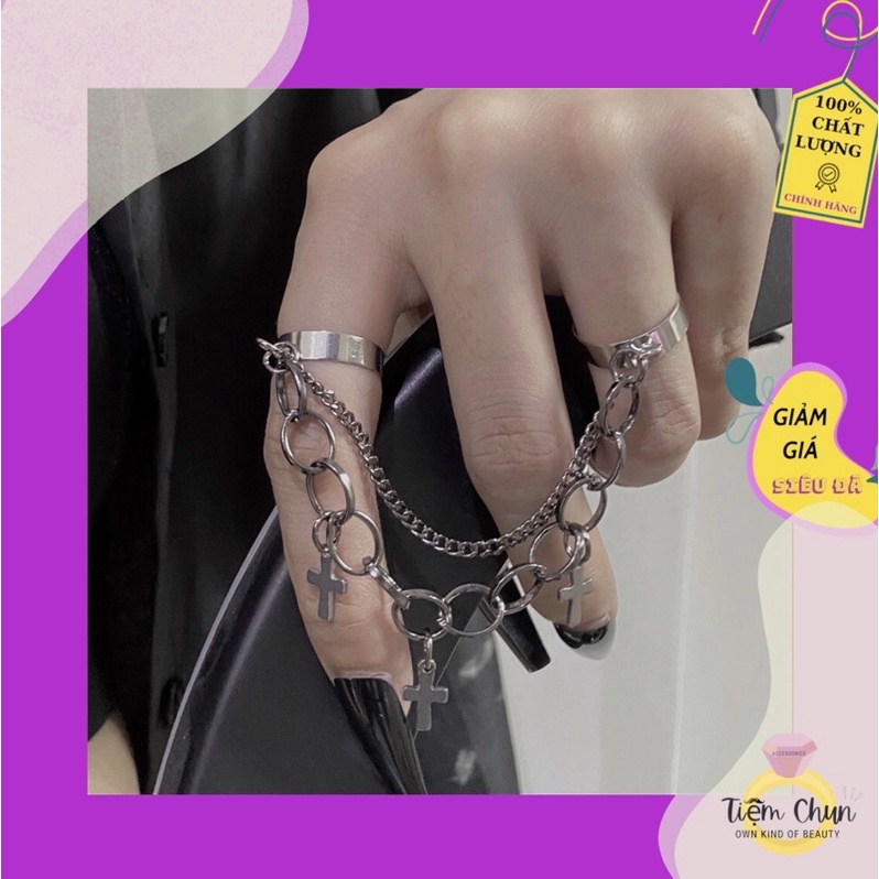 [TC02] Nhẫn xích phong cách Hàn Quốc cực chất cho nam nữ -Tiệm Chun