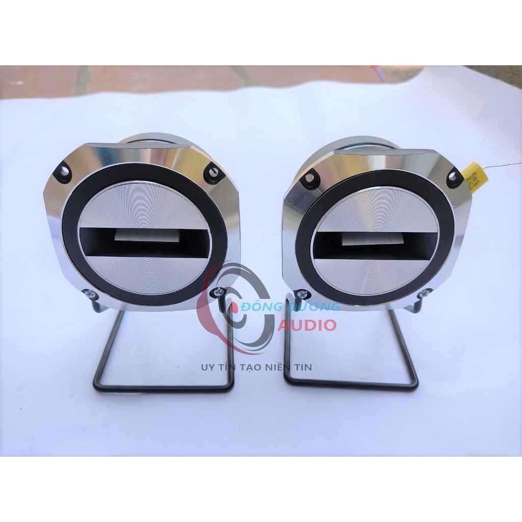 01 CỦ LOA TRÉP TITAN PH SPEAKER KIM LOẠI - TREBLE MẶT CƯỜI + CHÂN NHỎ + TỤ - CÔN 37MM - LOA TREBLE RỜI