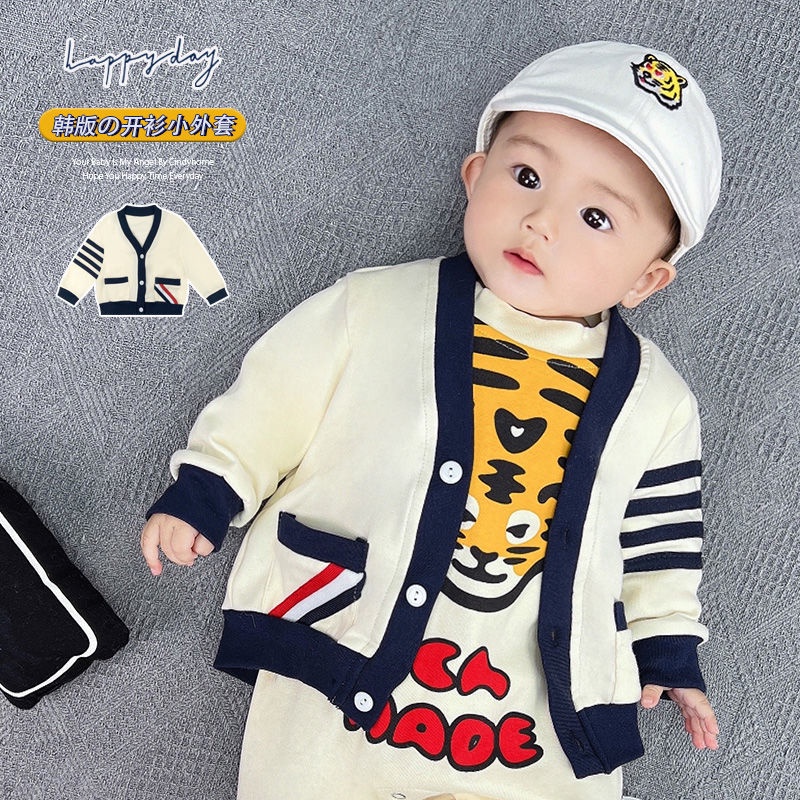 Áo Khoác Cotton Mỏng Phong Cách Hàn Quốc Cho Bé 0-18 Tháng Tuổi