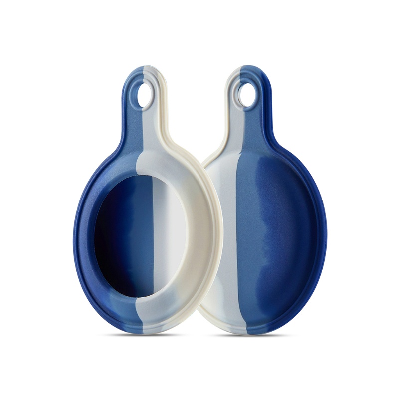 Vỏ Bảo Vệ Hộp Sạc Tai Nghe Bluetooth Bằng Silicon Họa Tiết Cầu Vồng Cho Airtags
