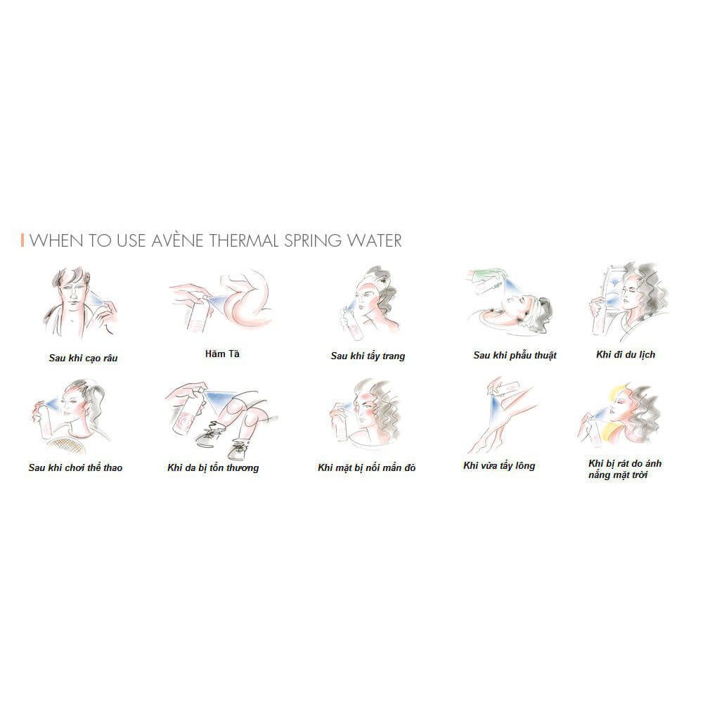 Xịt Khoáng Avene Cấp Ẩm, Làm Dịu Và Giảm Kích Ứng Da Thermal Srping Water Hàng Pháp 150 - 300ml