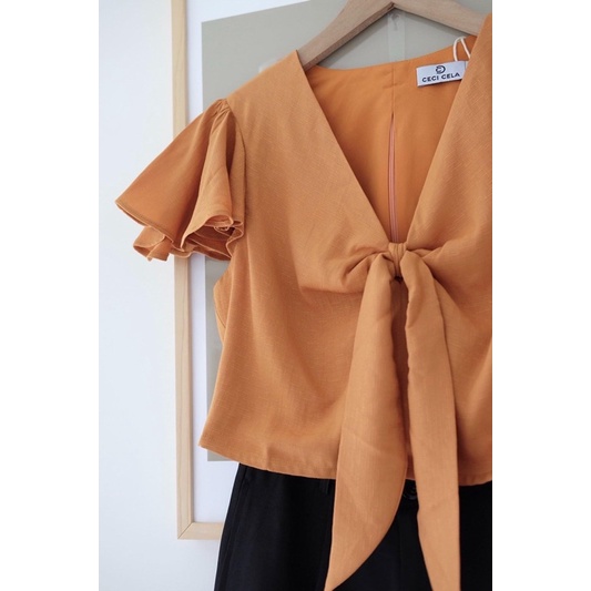 Ceci Cela - Áo Tay Rũ Nơ Cột Cindi