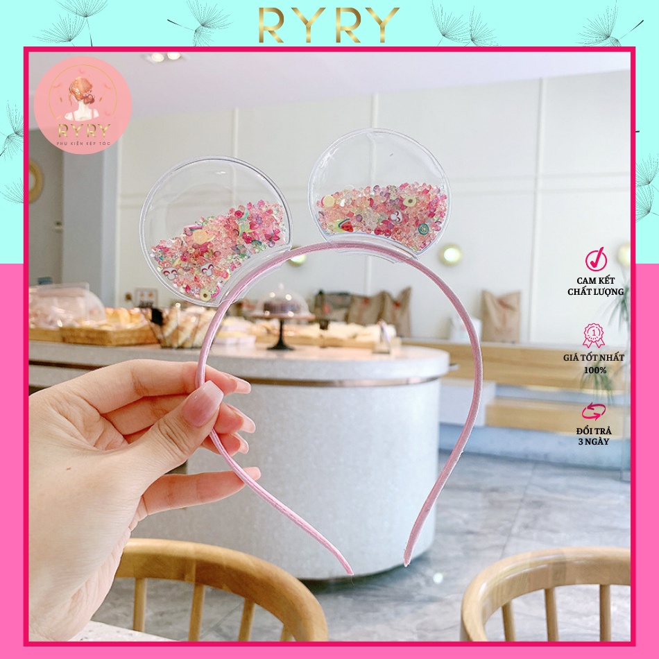 Cài Tóc Tai Mèo Nhựa Trong Suốt Xinh Xắn Cho Bé Gái