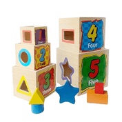 Thả hình - Lồng hộp - Xếp chồng - Tháp trí lực 5 tầng