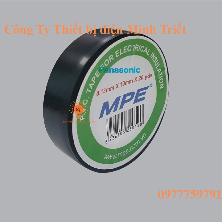 Băng keo MPE cách điện 20 yard màu đen