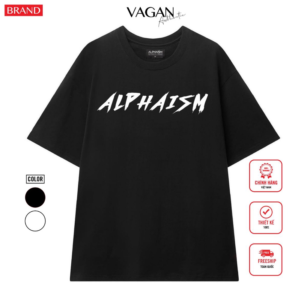 Áo phông tay lỡ form rộng VAGAN mã AS01 Áo thun form rộng unisex thiết kế