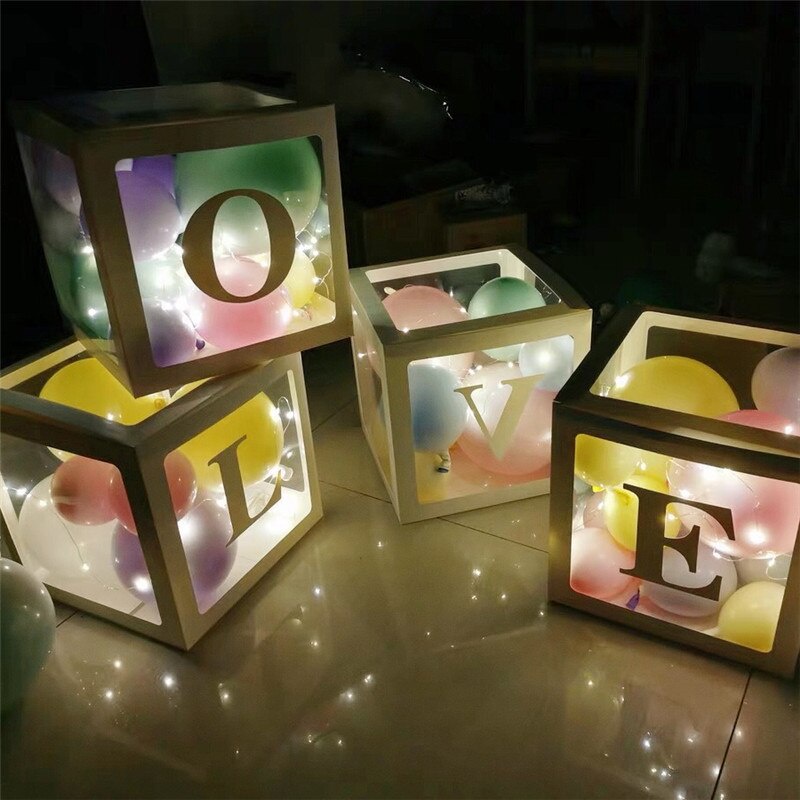 Hộp Bong Bóng Trong Suốt Kích Thước 30x30CM Dùng Trang Trí Tiệc Sinh Nhật