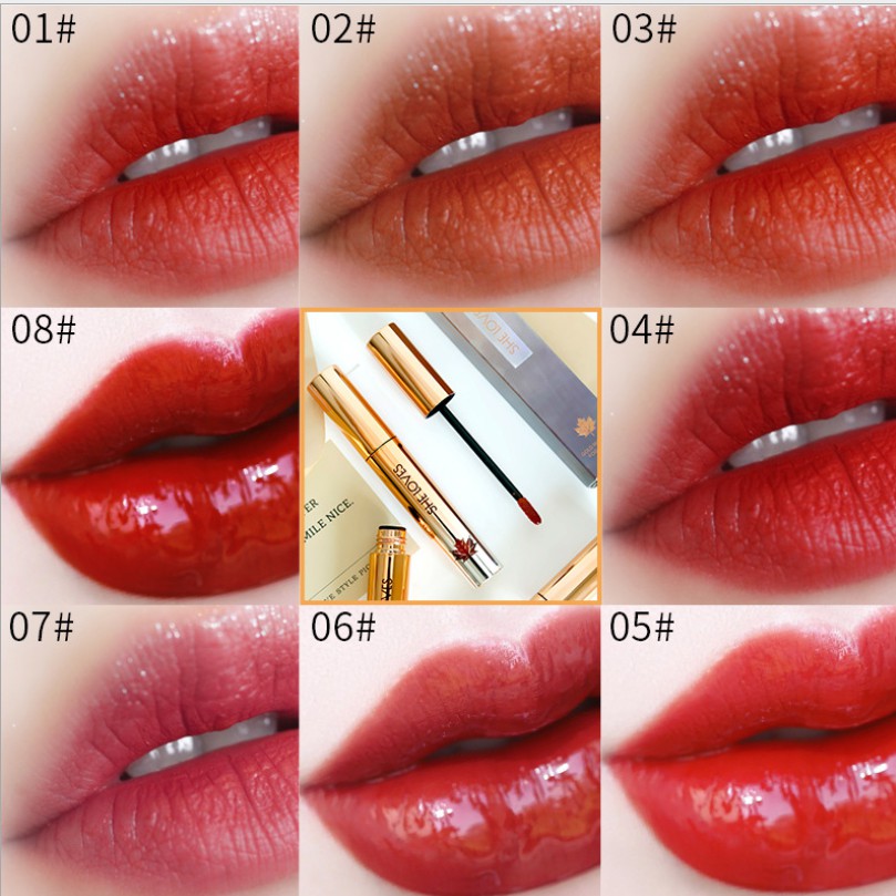 Son kem tông màu trẻ trung Sheloves Gold Fog Lip Glaze 6ml