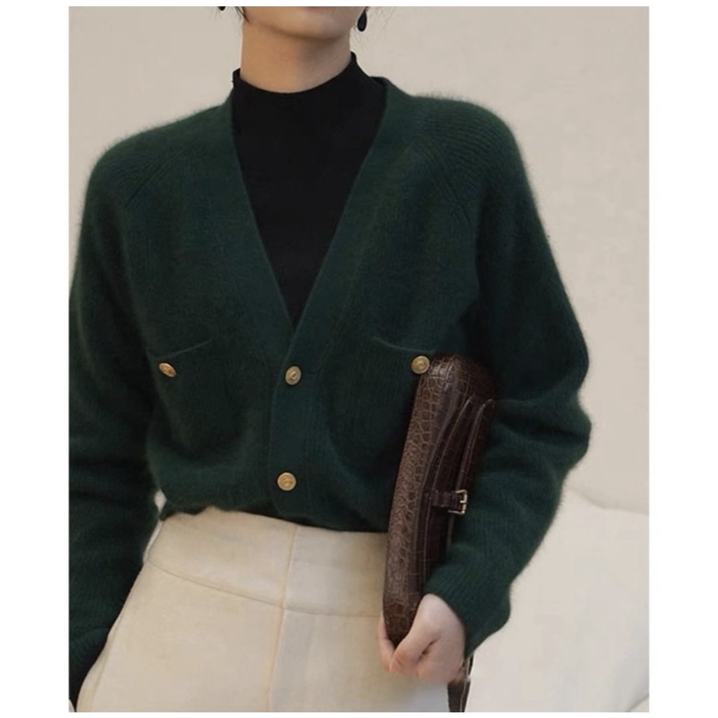 Áo cardigan len phong cách retro