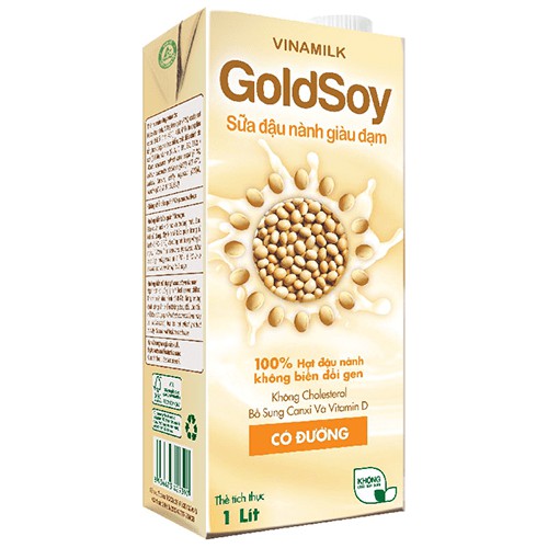 [Mã 159FMCGSALE giảm 8% đơn 500K] Bốn hộp Sữa Đậu Nành Vinamilk GoldSoy x01Lít