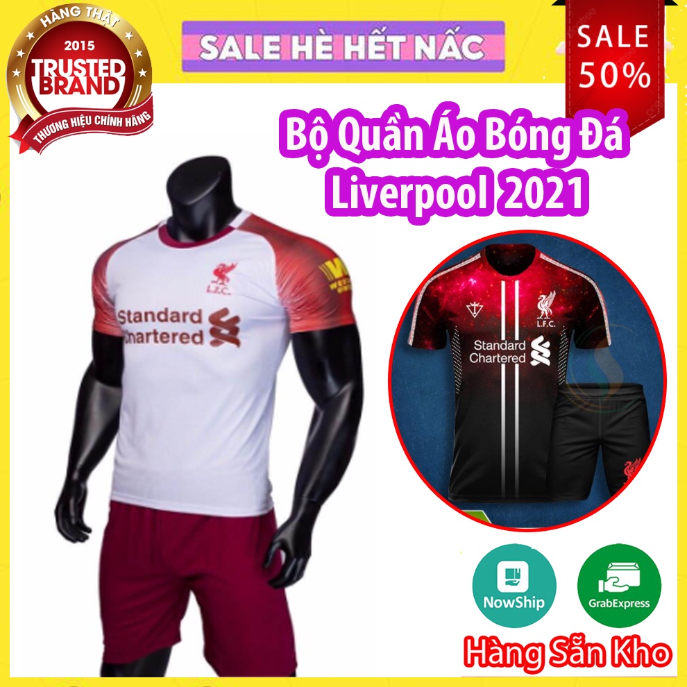 Bộ Quần Áo Bóng Đá Liverpool 2021 II Chất liệu 100% Polyester siêu thấm hút mồ hôi không gây mùi cơ thể