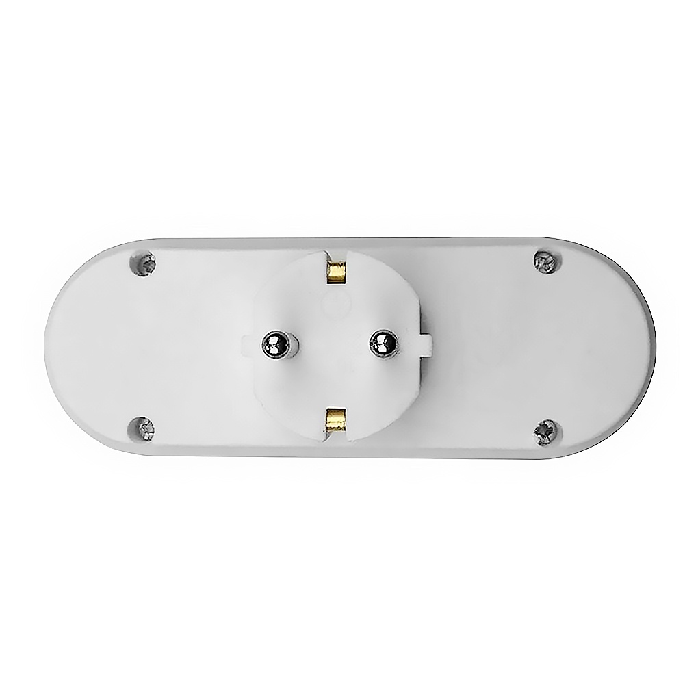 Runbu-EU Standard Three-pole Power Convert Plug Wall Socket 16A 250V 3way Outlet Triple German Standard Adapter