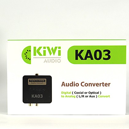 Bộ chuyển âm thanh quang ra av kiwi KA03 Chuyển optical to AV Kiwi KA03 - Quang ra AV, ra 3,5 - Hàng Chính Hãng