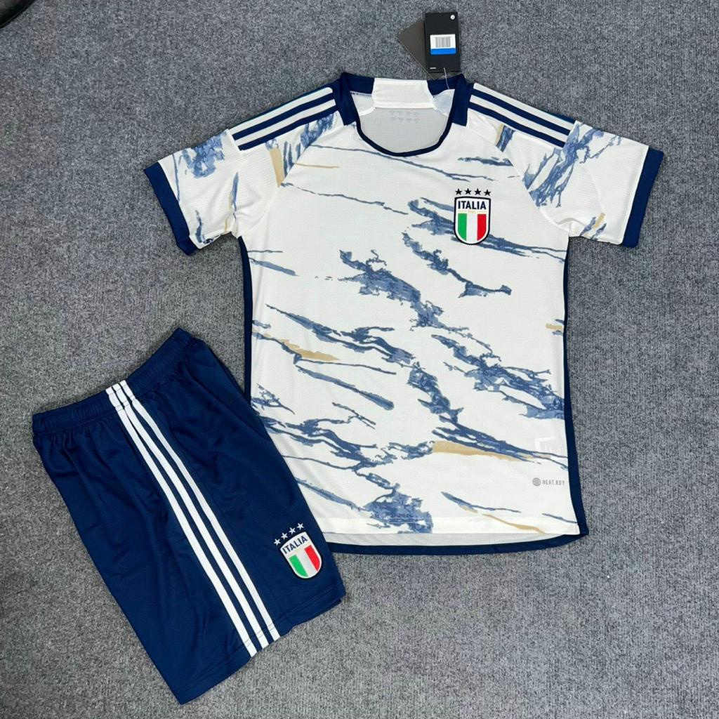 Áo Bóng Đá Đội Tuyển Italia Trắng 2024 vải thái thấm hút mồ hôi