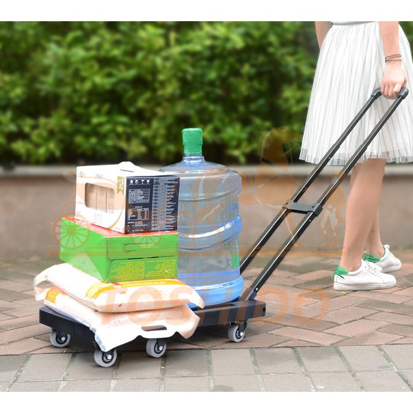 Xe Kéo Hàng TOSHUDO 4 - 5 - 6 - 7 Bánh ,Tải Trọng Cao 65Kg- 200Kg