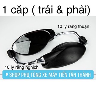 Cặp Kính  YAZ CRG xi  Titan - chân gương Si/chrom (kiếng chiếu hậu)_Dochoixemaynhapkhau