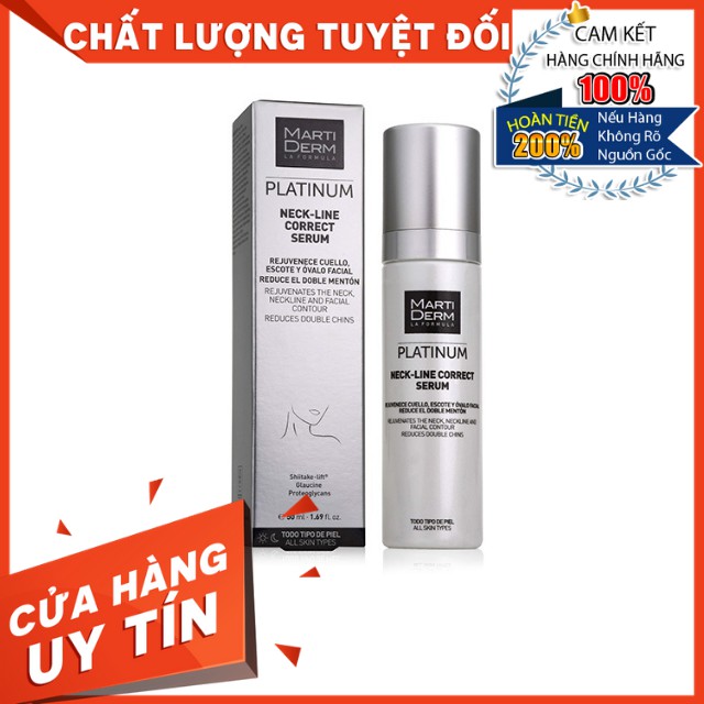 [HÀNG NHẬP KHẨU] Tinh Chất Làm Săn Chắc, Trẻ Hoá Da Vùng Cổ MartiDerm Platinum Neck-Line Correct Serum
