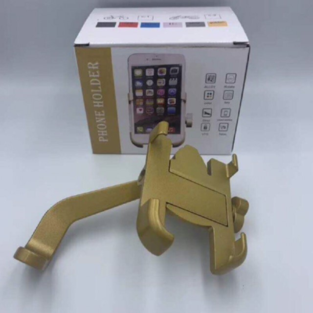 KẸP ĐIỆN THOẠI KIM LOẠI KẸP CHÂN GƯƠNG XE MÁY C2 | BigBuy360 - bigbuy360.vn