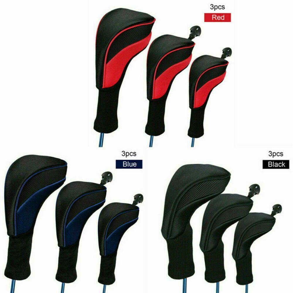 MAGIC Applicable Woods Headcover Left Hand Right Hand Fairway Woods Golf Club Head Covers Deluxe Gift Long Neck Driver 1/3/5 Interchangeable Practical Rod Sleeve Irons Long/Multicolor