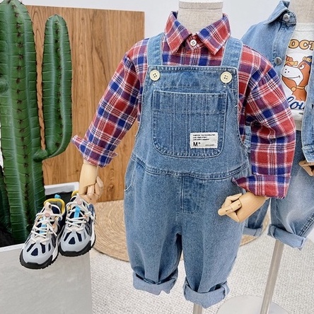 Yếm Jeans Cho Bé Trai Và Bé Gái Phong Cách Hàn Quốc_ Hàng Loại 1 Cao Cấp( Kèm ảnh thật) 03