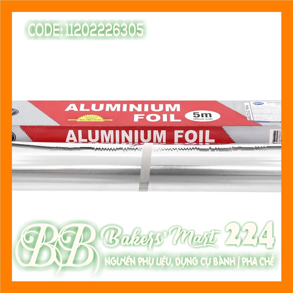 Giấy bạc (màng nhôm) Alminium Foil hiệu EUFOOD - 30cmx5m - 1 cuộn