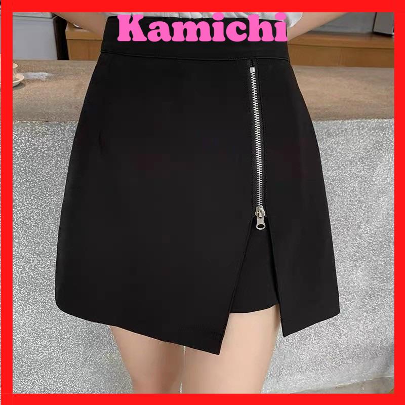 Quần Váy Nữ Lưng Cao Khóa Cạnh mã 222 Thời trang Kamichi