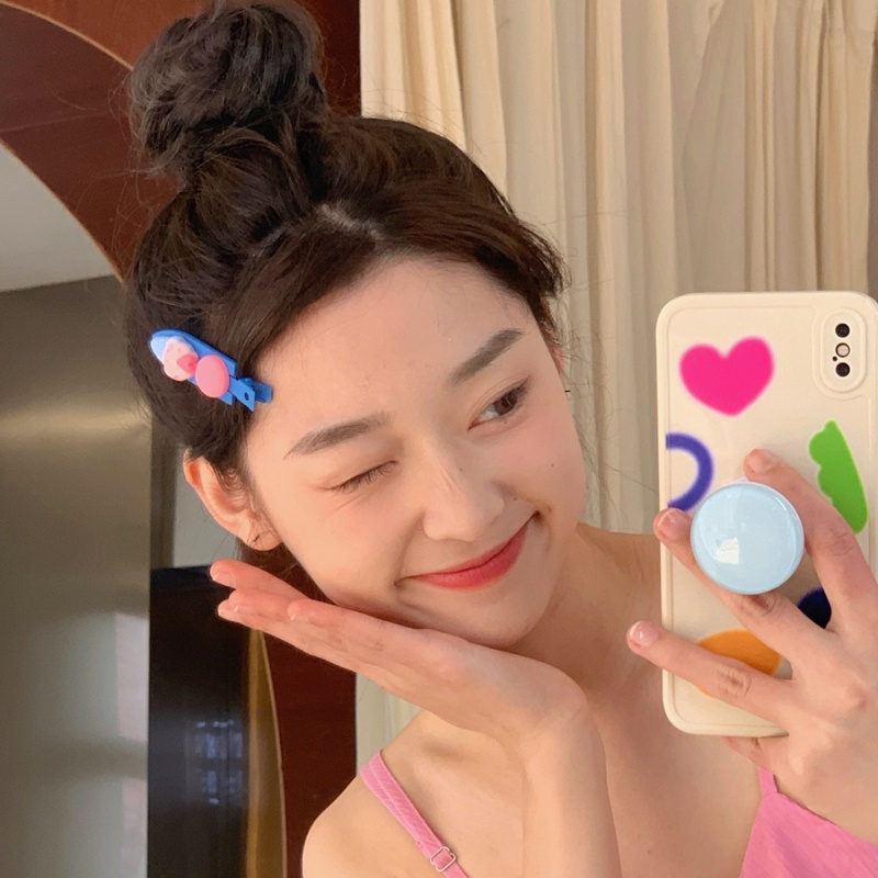 Kẹp Tóc Màu Kẹo Ngọt Họa Tiết Trái Cây Hoạt Hình Phong Cách Hàn Quốc Cho Bé Gái