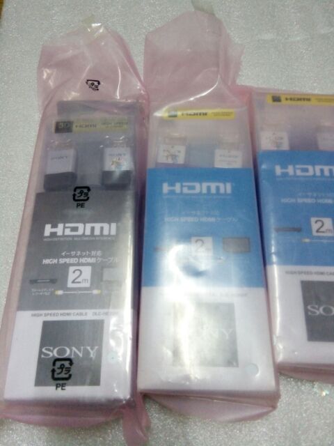 Dây Cáp tín hiệu HDMI Sony 2m chuẩn HDMI 1.4 độ phân giải cao full HD tới 1080p hình ảnh được hiển thị cách rõ nét