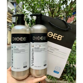 Cặp dầu gội xả dioeb vitamin e collagen 800ml x2