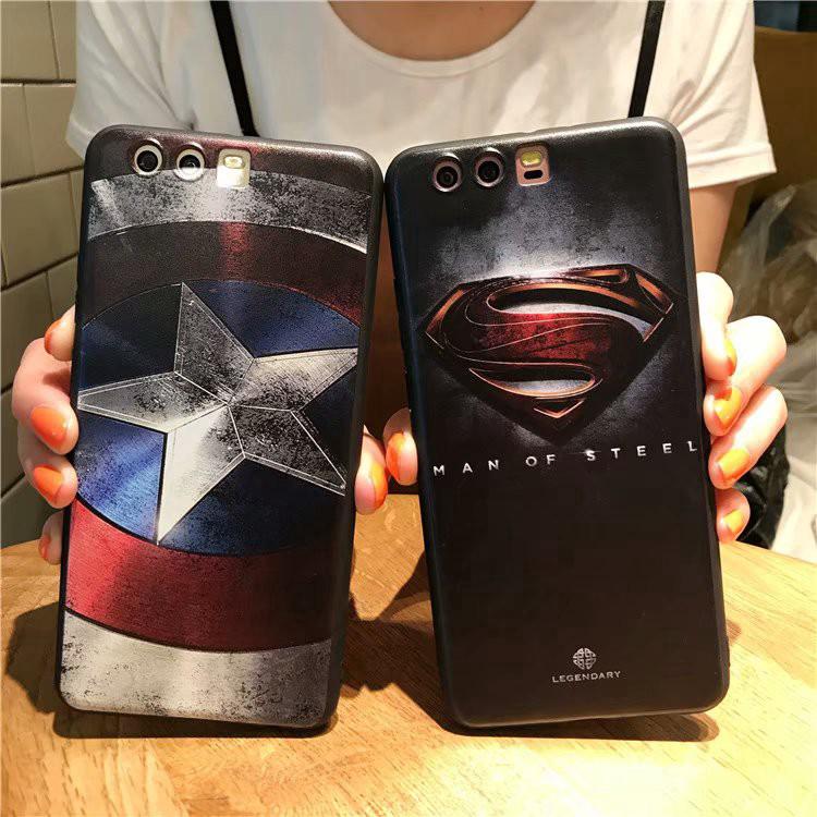 Ốp điện thoại TPU in hình Captain America cho Huawei Nova 3i 3e 3 2s P10 Plus P20 Pro