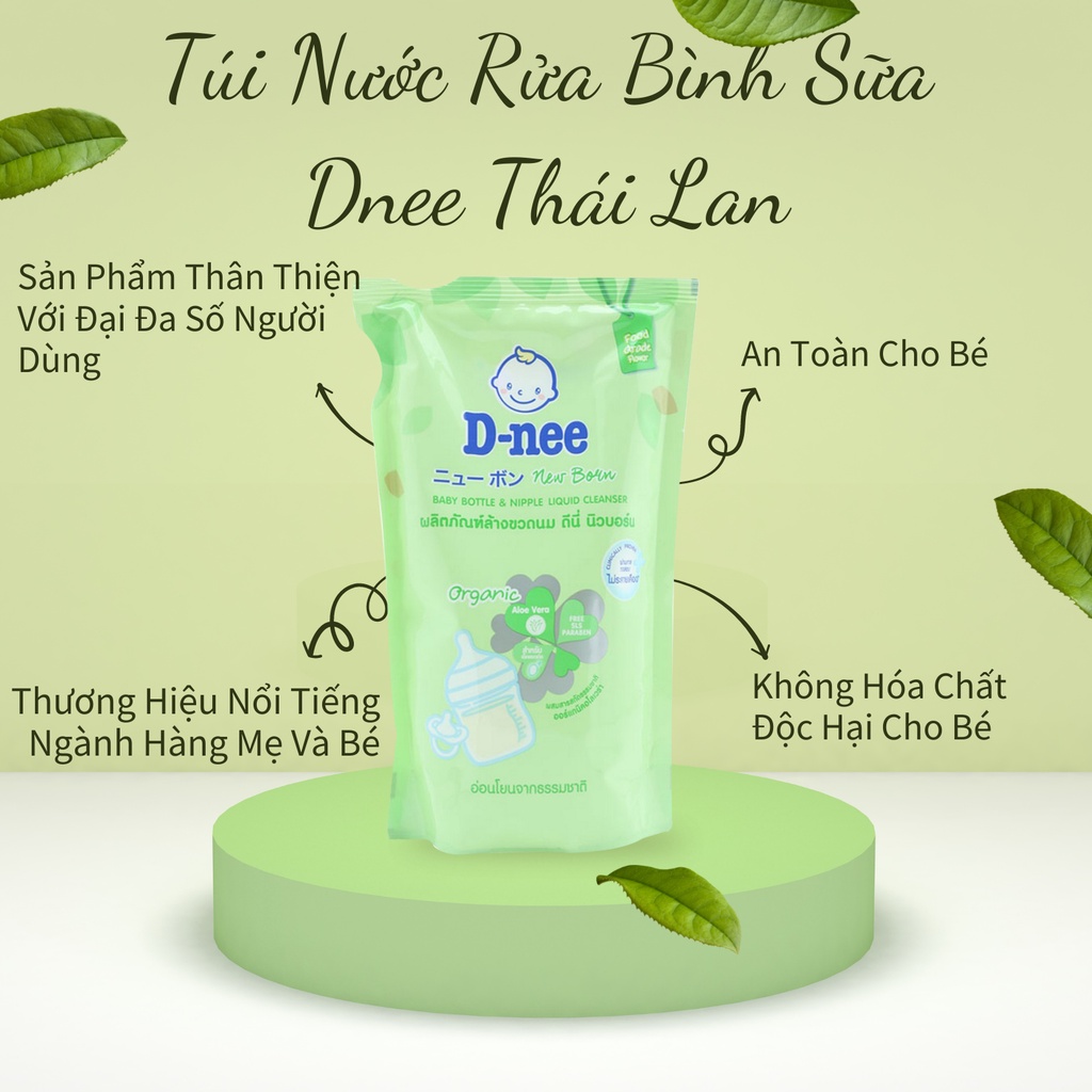 nước rửa bình sữa Dnee Organic 600ml ( chuẩn Thái Lan )