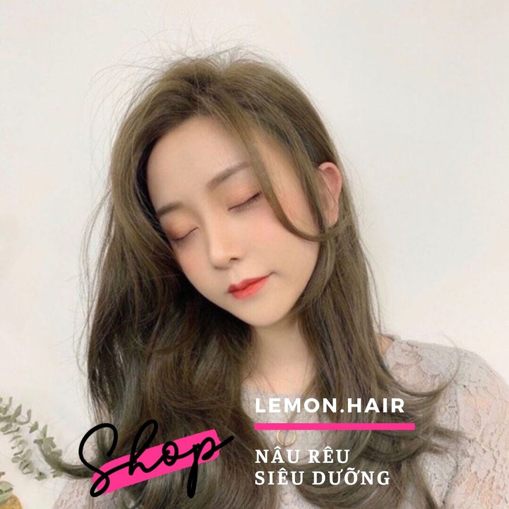 thuốc nhuộm tóc nâu rêu - lemon.hair