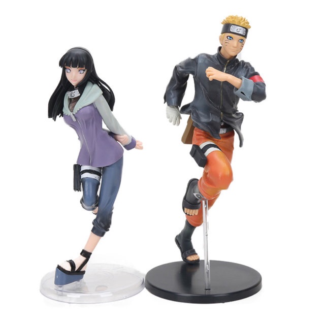 Có sẵn  Set 2 Mô hình NARUTO + HYUGA HINATA  2 kiểu chọn lựa