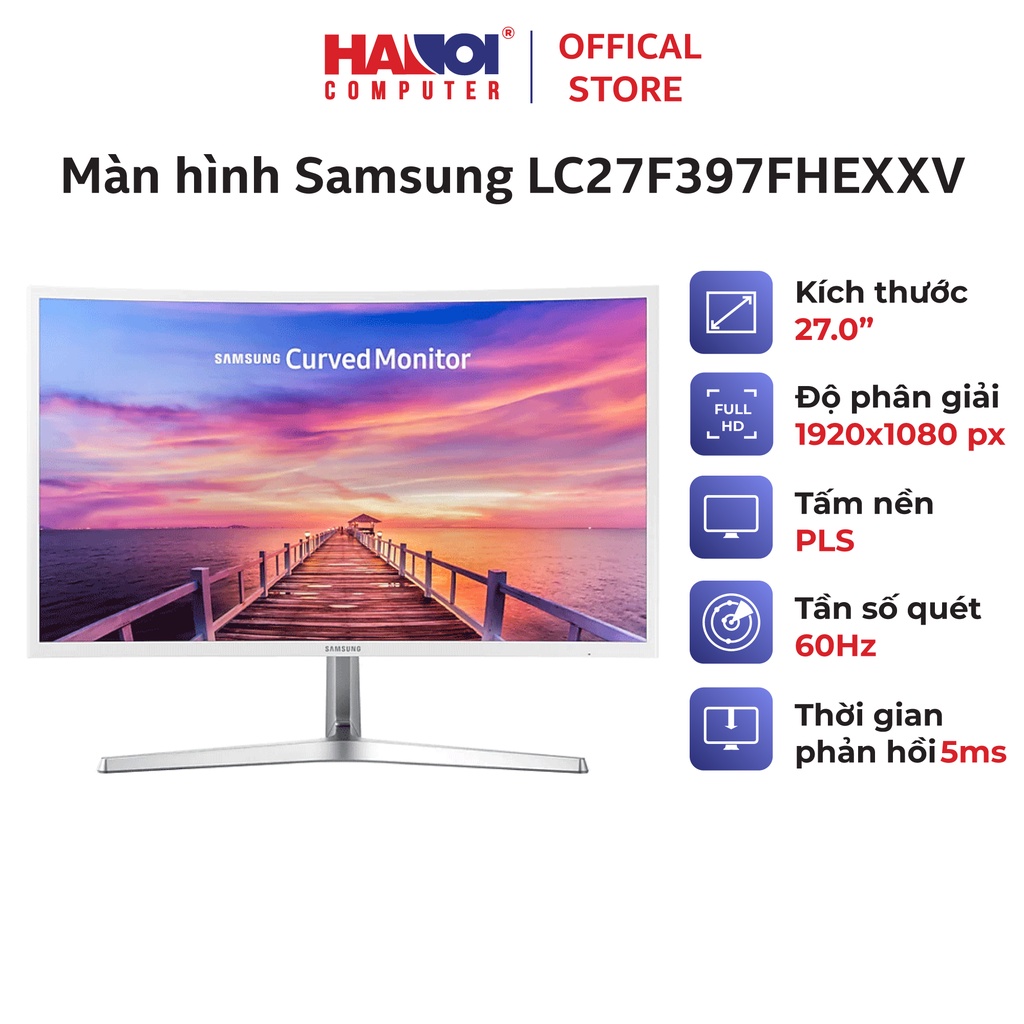 Màn hình Samsung LC27F397FHEXXV (27 inch/FHD/PLS/60Hz/5ms/250 nits/HDMI+DSub/Cong)