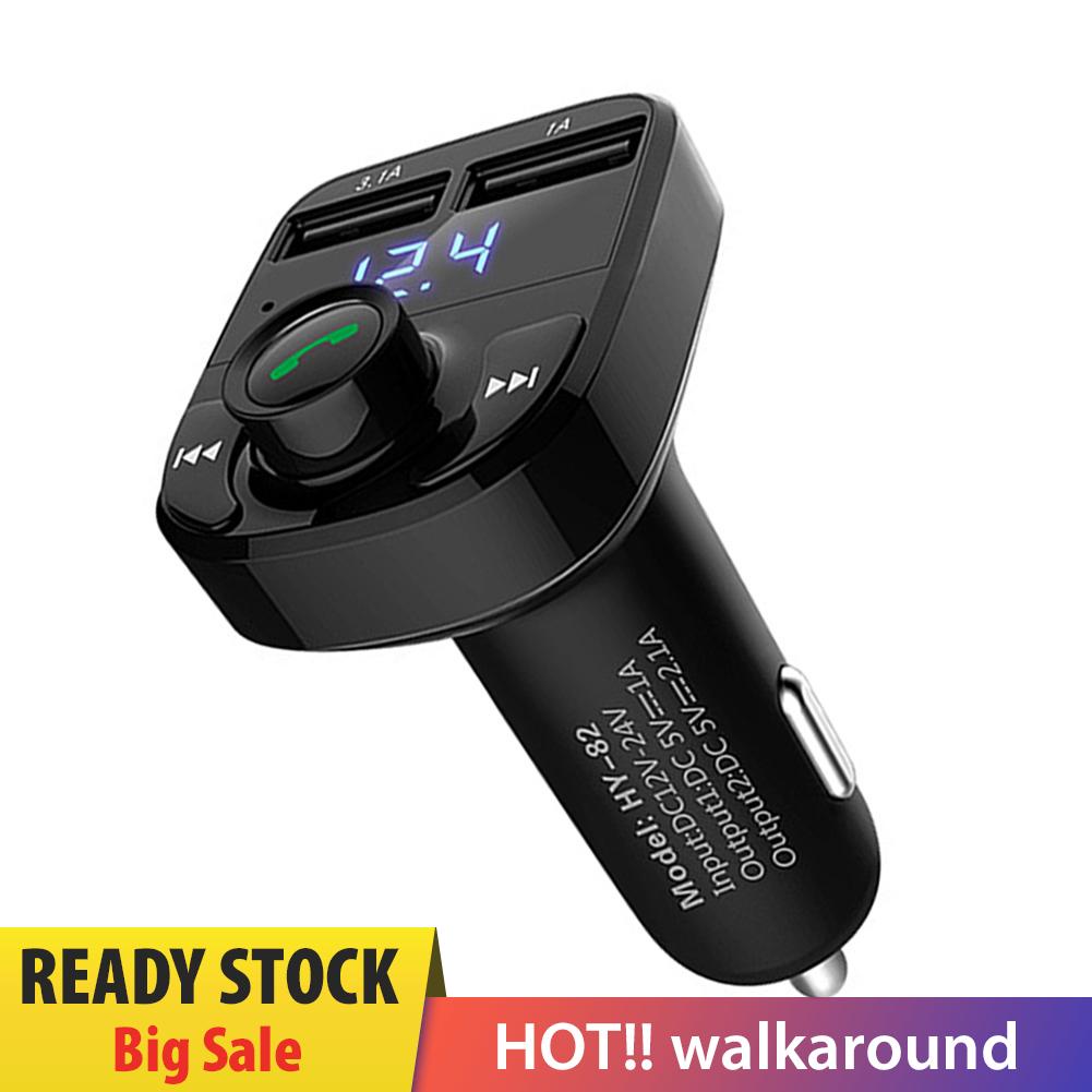 Tẩu Sạc Hai Cổng USB Bluetooth HY-82 Tích Hợp Máy Nghe Nhạc MP3 FM