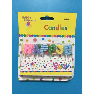 THANH LÝ NGHỈ BÁN - set nến sinh nhật chữ Happy Birthday nhiều mầu