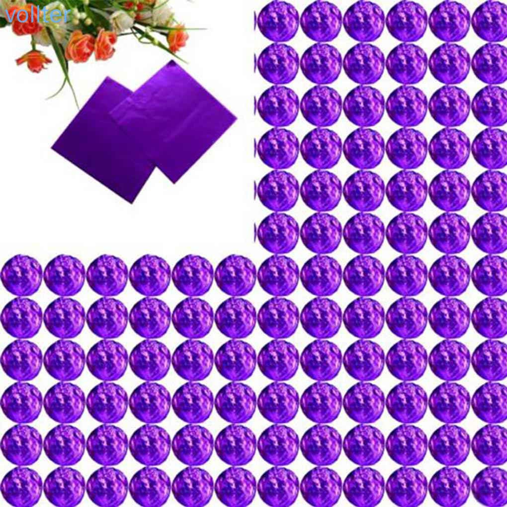 Set 100 Giấy Nhôm Bọc Kẹo Mút Tiện Dụng