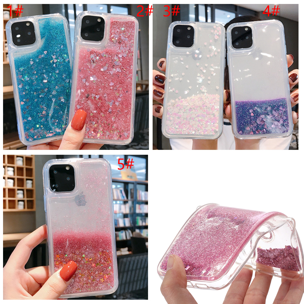 Ốp Điện Thoại Cát Chảy Hình Trái Tim Cho OPPO A15 A15S Realme 5S 6i 7i C11 C12 C15 C17 C2 A1K C3