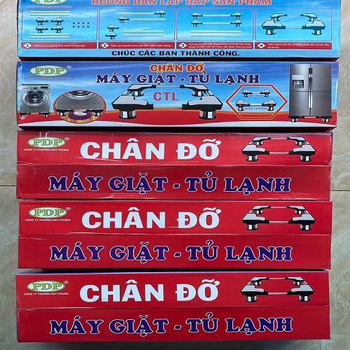 [SHIP NHANH]Chân đỡ đa năng INOX máy giặt tủ lạnh - Dùng cho Máy Giặt 6-9kg, Tủ Lạnh 150-270 lít.(mẫu tím)