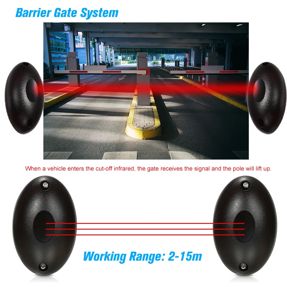 Báo động bức xạ hồng ngoại có dây NCNO qua cảm biến báo động hàng rào